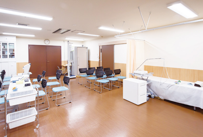 設備の整った院内健診室（A棟9階）